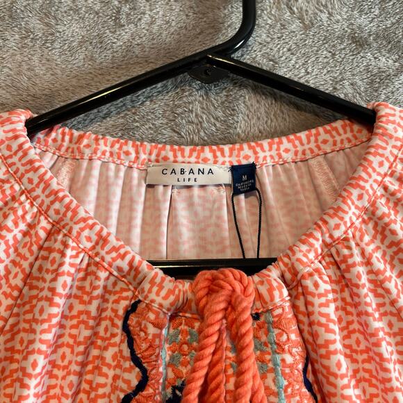 Cabana Life St. Barts Coverluxe Tassel Tunic Dress Size Medium UPF 50 New‎ - Picture 4 of 9